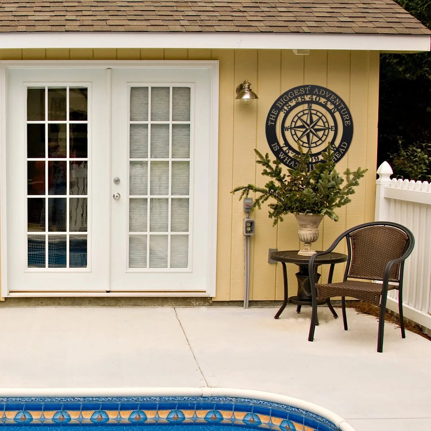 Personalized Compass Wall Art Metal for Adventure & Wanderlust - HouseSensationsArt