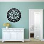 Personalized Compass Wall Art Metal for Adventure & Wanderlust - HouseSensationsArt