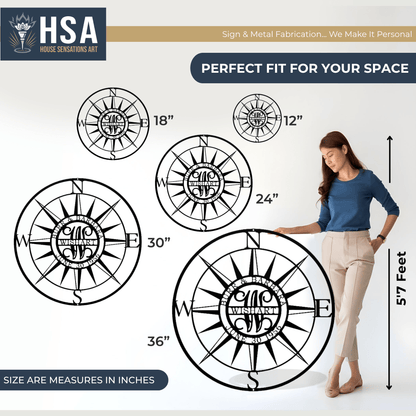 Personalized Compasses – Custom Metal Wall Art & Gifts - HouseSensationsArt