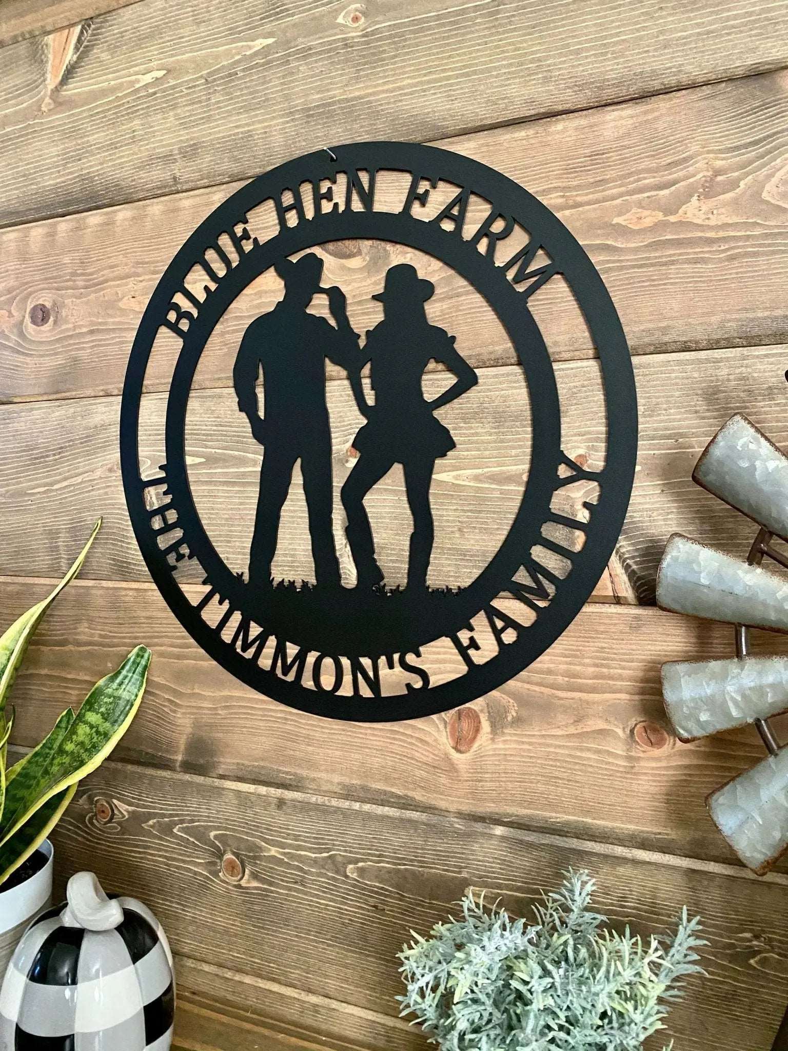 Personalized Cowboy Sign – Metal Ranch & Western Farmhouse Decor - HouseSensationsArt