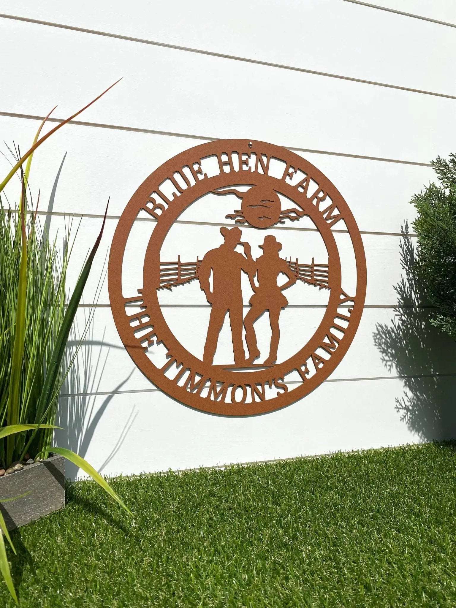 Personalized Cowgirl Sign – Rustic Western Metal Wall Art - HouseSensationsArt