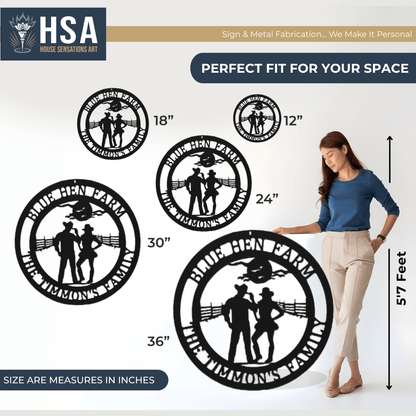 Personalized Cowgirl Sign – Rustic Western Metal Wall Art - HouseSensationsArt