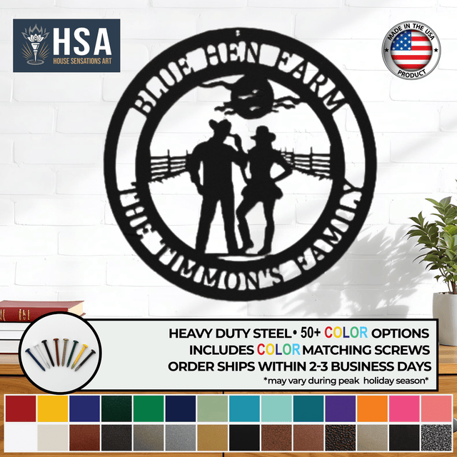 Personalized Cowgirl Sign – Rustic Western Metal Wall Art - HouseSensationsArt