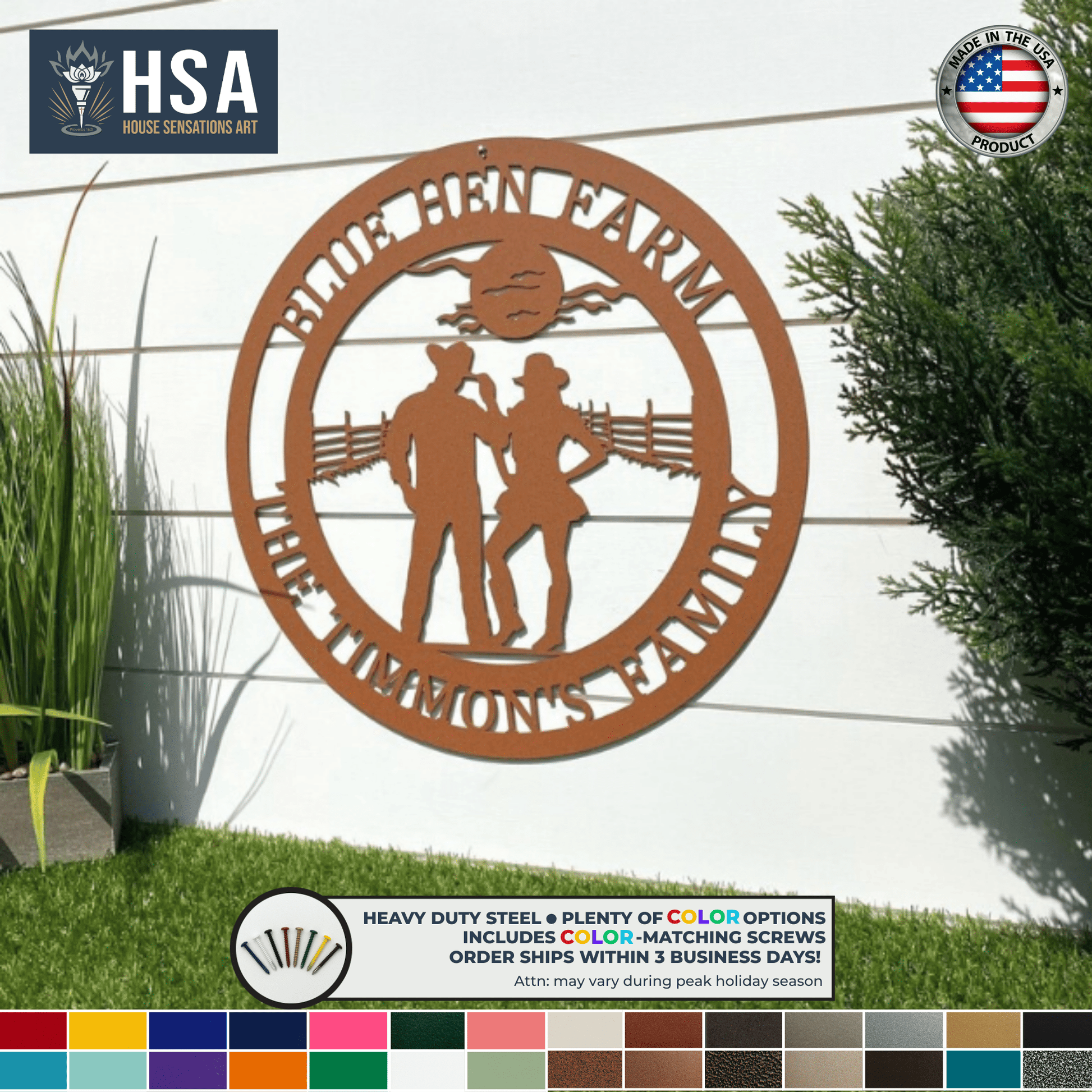 Personalized Cowgirl Sign Rustic Western Metal Wall Art, Ranch Decor, Cowboy Gift Idea TTS - HouseSensationsArt