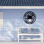 Personalized Crab Sign – Coastal, Nautical & Outdoor Decor - HouseSensationsArt