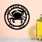 Personalized Crab Sign – Coastal, Nautical & Outdoor Decor - HouseSensationsArt