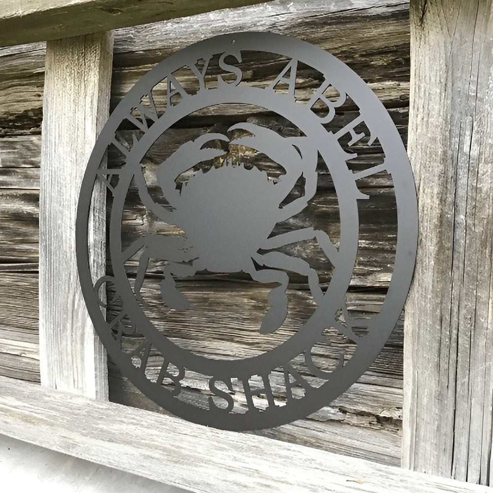 Personalized Crab Sign – Coastal, Nautical & Outdoor Decor - HouseSensationsArt