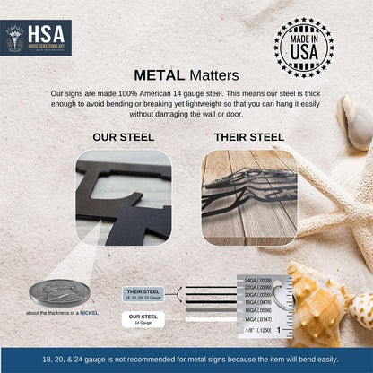 Personalized Crab Sign – Coastal, Nautical & Outdoor Decor - HouseSensationsArt