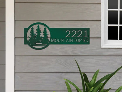 Personalized Custom Metal Address Signs for Outdoor Curb Appeal - HouseSensationsArt