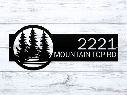 Personalized Custom Metal Address Signs for Outdoor Curb Appeal - HouseSensationsArt