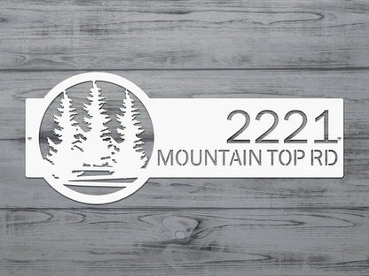 Personalized Custom Metal Address Signs for Outdoor Curb Appeal - HouseSensationsArt