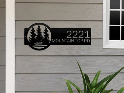 Personalized Custom Metal Address Signs for Outdoor Curb Appeal - HouseSensationsArt