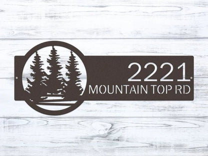 Personalized Custom Metal Address Signs for Outdoor Curb Appeal - HouseSensationsArt