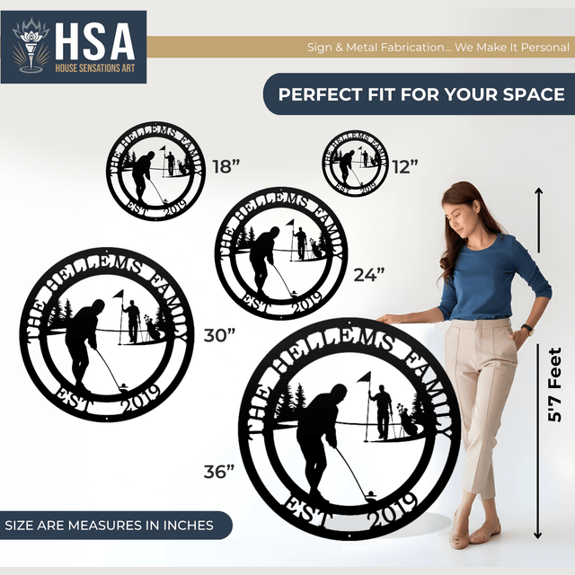 Personalized Golf Wall Art for Homes, Offices & Clubhouses - HouseSensationsArt