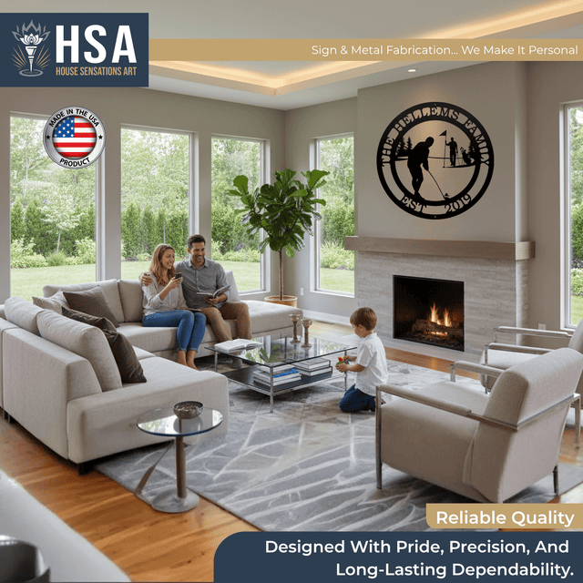 Personalized Golf Wall Art for Homes, Offices & Clubhouses - HouseSensationsArt