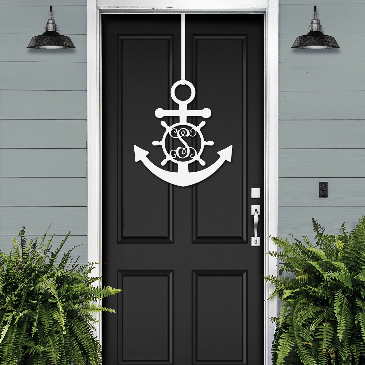 Personalized GPS & Location Anchor Compass Sign - Personalized Nautical Wall Art, Family Name & Date - Indoor Outdoor Metal Decor, Housewarming or Wedding Gift for Couples - HouseSensationsArt