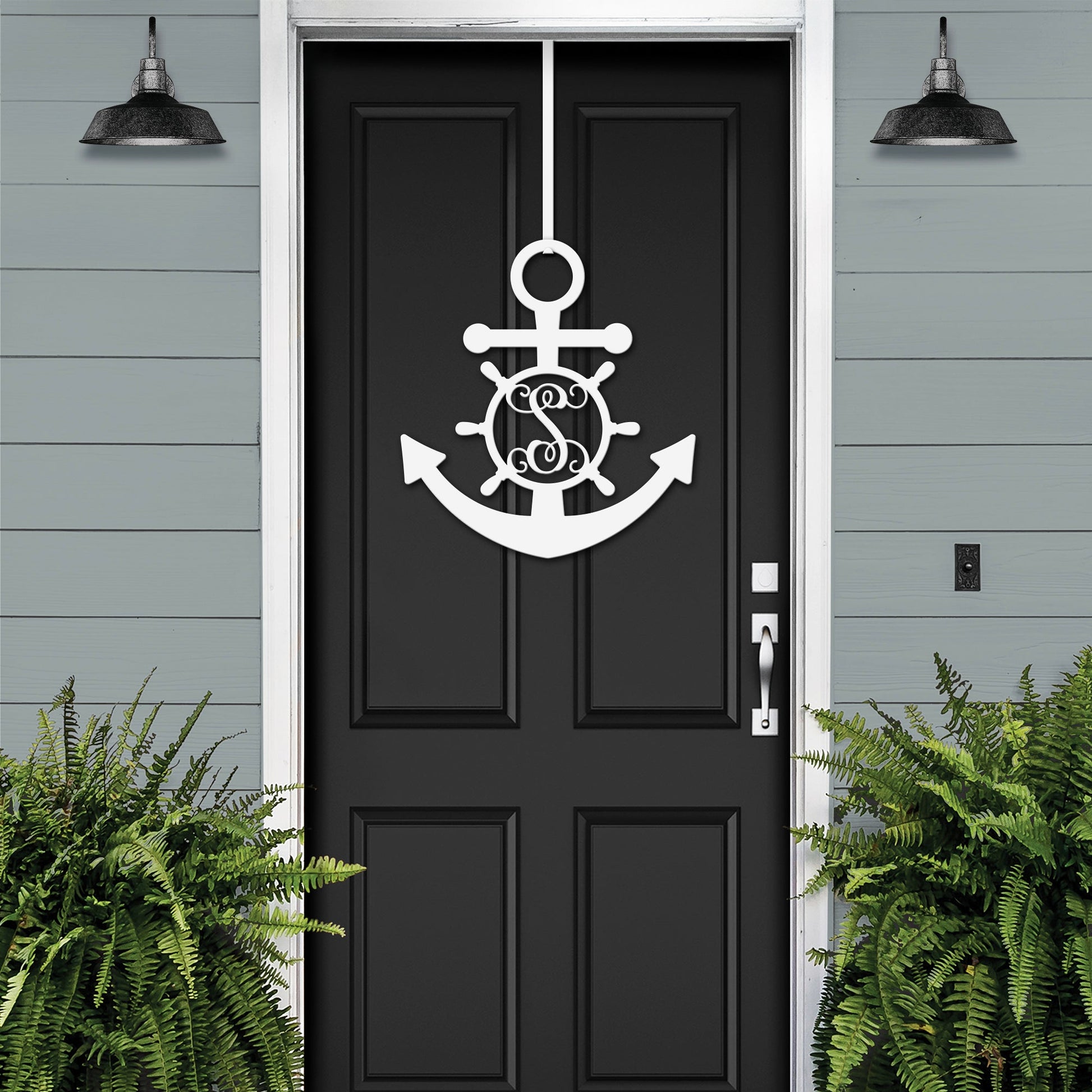 Personalized GPS & Location Anchor Compass Sign - Personalized Nautical Wall Art, Family Name & Date - Indoor Outdoor Metal Decor, Housewarming or Wedding Gift for Couples - HouseSensationsArt