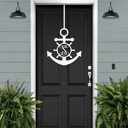 Personalized GPS & Location Anchor Compass Sign - Personalized Nautical Wall Art, Family Name & Date - Indoor Outdoor Metal Decor, Housewarming or Wedding Gift for Couples - HouseSensationsArt