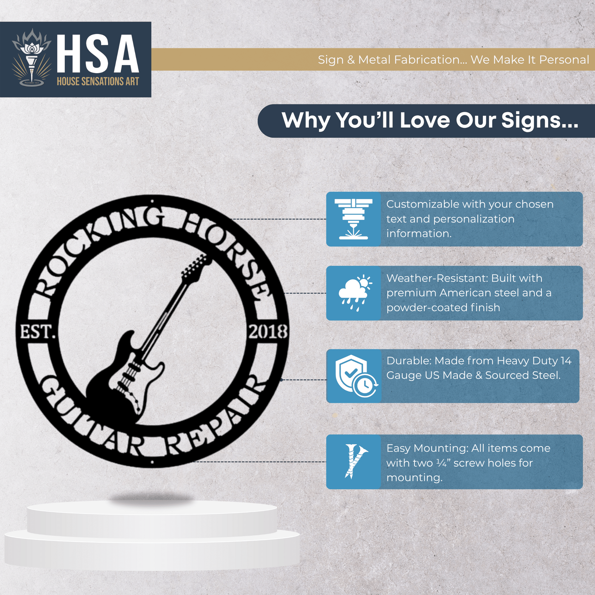 Personalized Guitar Wall Art for Music Lovers & Rock Spaces - HouseSensationsArt