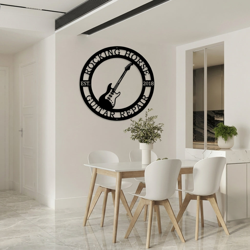 Personalized Guitar Wall Art for Music Lovers & Rock Spaces - HouseSensationsArt