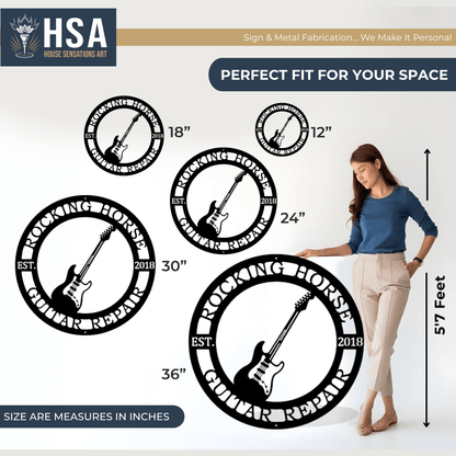 Personalized Guitar Wall Art for Music Lovers & Rock Spaces - HouseSensationsArt