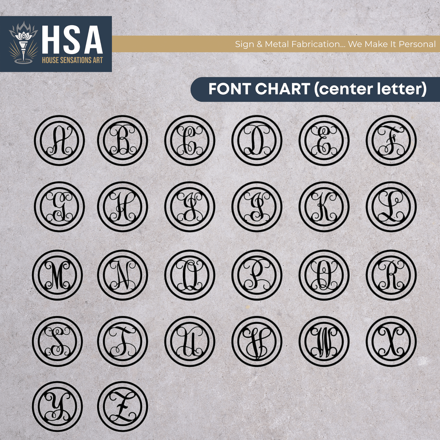 Personalized Initial Wedding Monogram Family Name Signfront-door-outdoor-sign-font chart-house-sensations-art.jpg