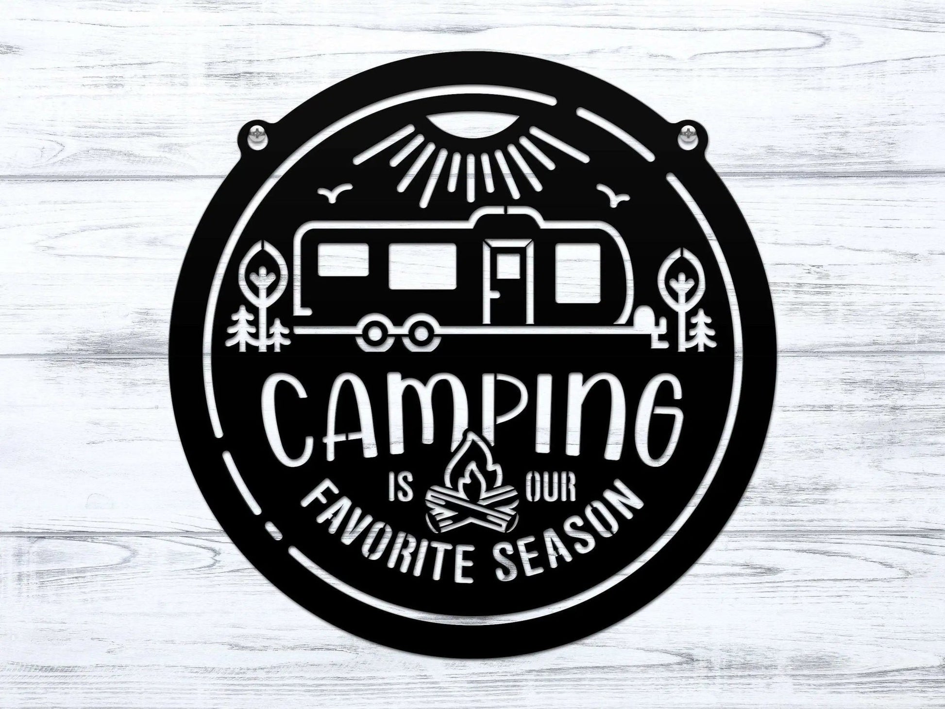 Personalized Metal Camping Signs – Unique Touch for Your Campsite - HouseSensationsArt