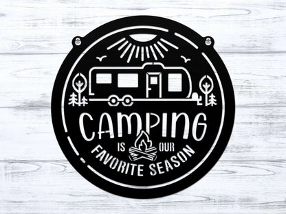 Personalized Metal Camping Signs – Unique Touch for Your Campsite - HouseSensationsArt