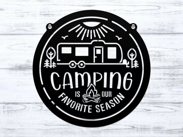 Personalized Metal Camping Signs – Unique Touch for Your Campsite - HouseSensationsArt