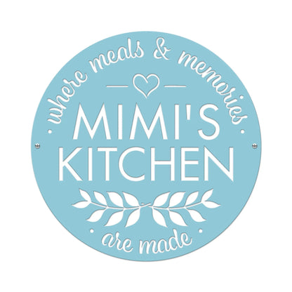 Personalized Mom's Kitchen Sign – Custom Metal Wall Decor - HouseSensationsArt