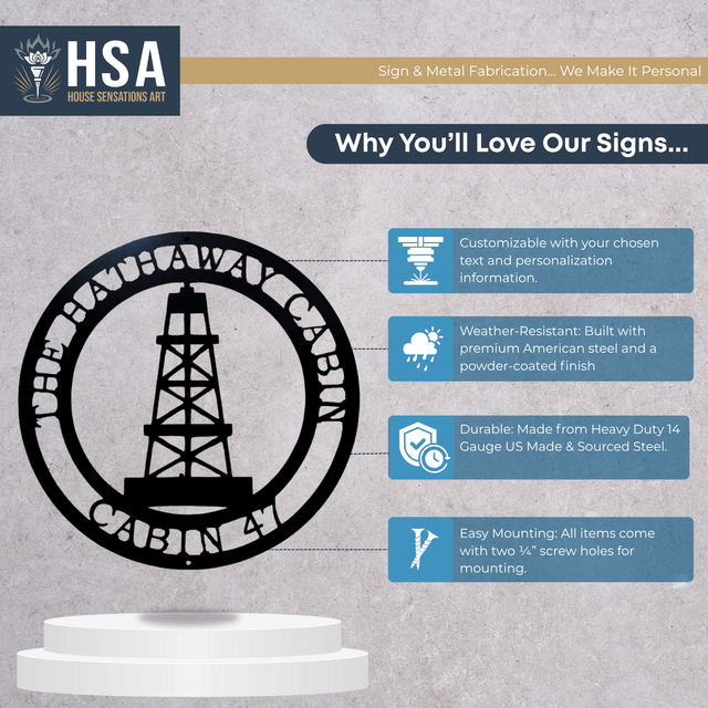 Personalized Oil Rig Art for Office, Home, and Industrial Decor - HouseSensationsArt