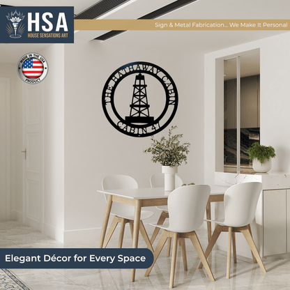 Personalized Oil Rig Art for Office, Home, and Industrial Decor - HouseSensationsArt