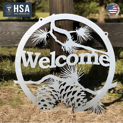 personalized-pine-cone-wall-decor-rustic-metal-welcome-sign-welcome-ranch-house-sensations-art.jpg