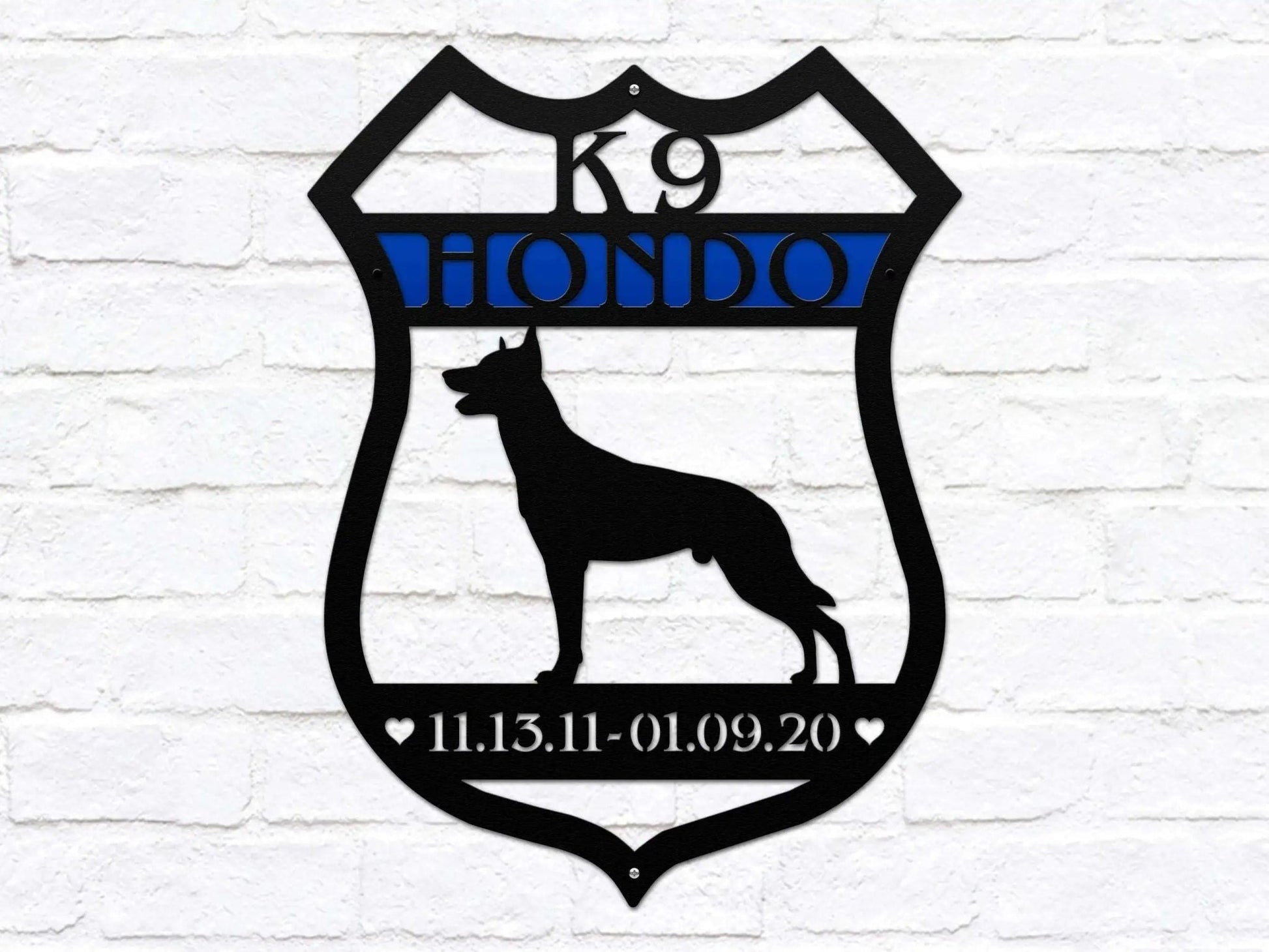 Personalized Police K9 Badge Sign – Custom Made for You - HouseSensationsArt