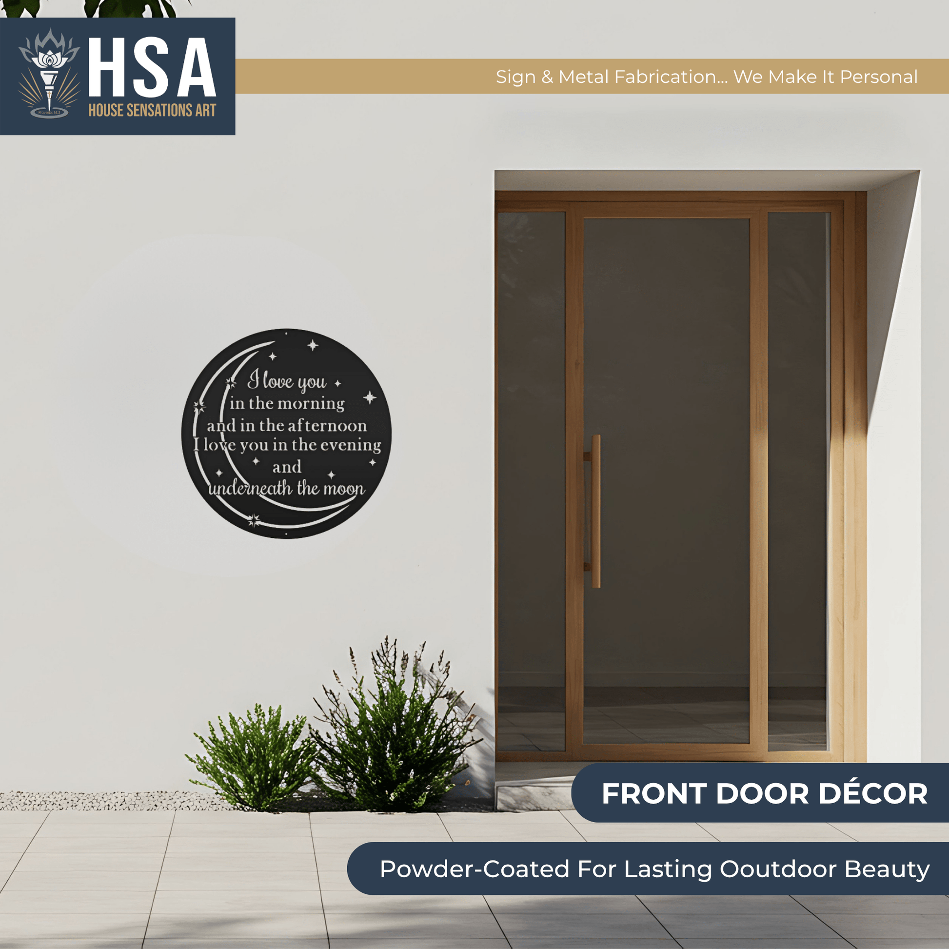 Personalized Quote Wall Art – Custom Metal Wall Decor Signs - HouseSensationsArt