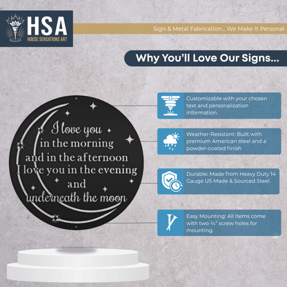 Personalized Quote Wall Art – Custom Metal Wall Decor Signs - HouseSensationsArt