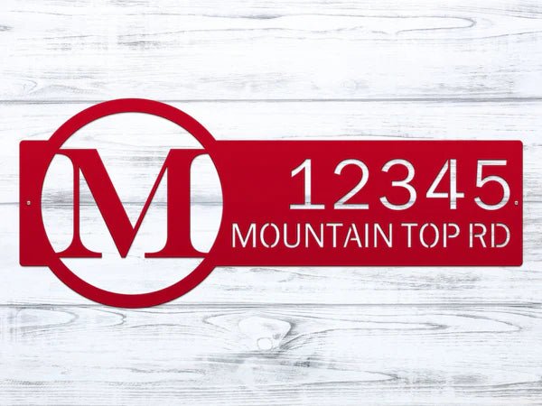 Personalized Round Metal House Numbers for Elegant Curb Appeal - HouseSensationsArt