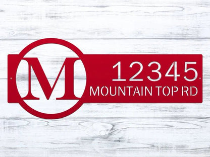 Personalized Round Metal House Numbers for Elegant Curb Appeal - HouseSensationsArt
