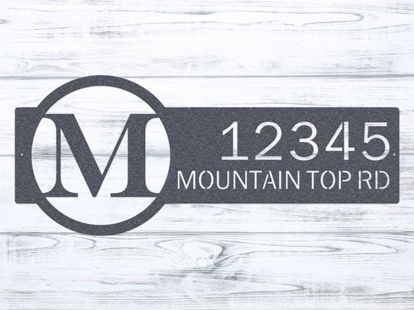 Personalized Round Metal House Numbers for Elegant Curb Appeal - HouseSensationsArt