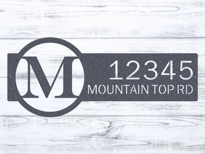 Personalized Round Metal House Numbers for Elegant Curb Appeal - HouseSensationsArt