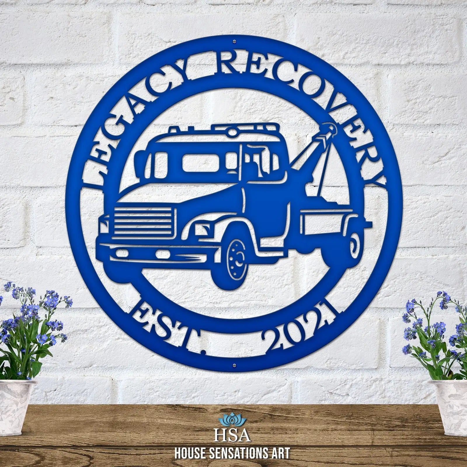 Personalized Tow Truck Signs – Custom Metal Wall Decor & Gifts