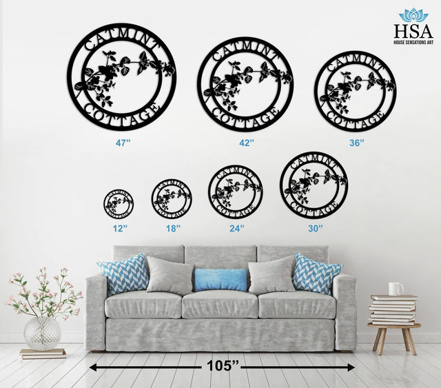 Personalized Dog Breed Sign – Custom Metal House Number & Animal Name Plaque Custom House Sensations Art