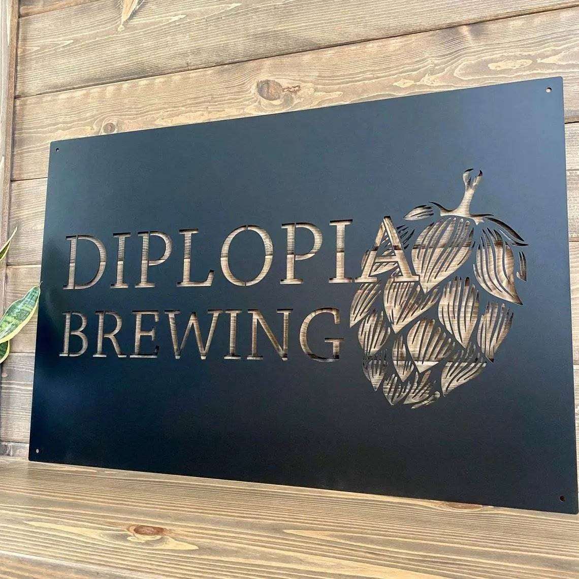 Premium laser cut large business logo sign, perfect for storefront, office, or commercial use
