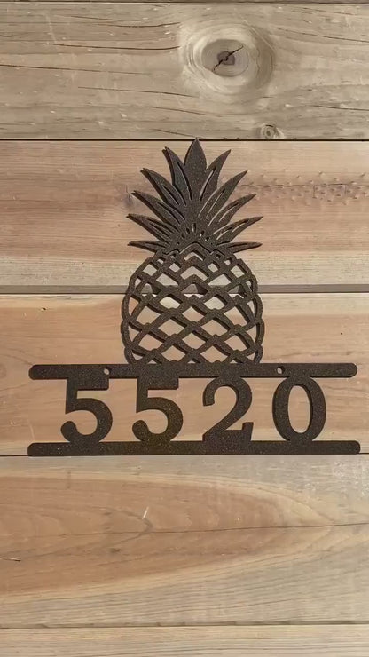 Pineapple Address Sign