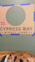Custom 3D Individual Cut Brushed Aluminum Business Sign, Raised Logo Letters for Office Wall Decor
