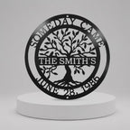 Custom Tree of Life Metal Sign – Family Name Wall Décor