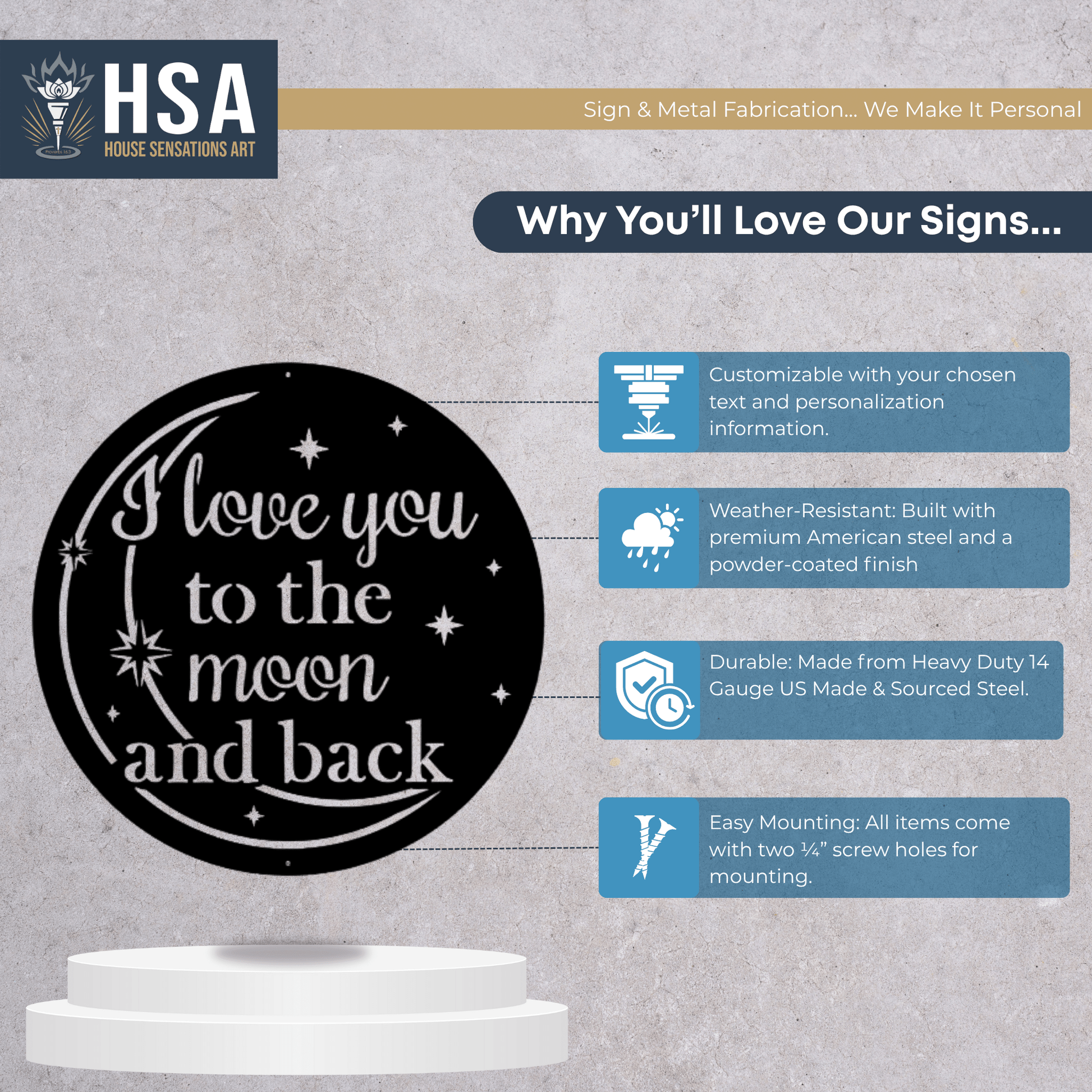 Quotes for Home Decor – Personalized Metal Wall Art & Signs - HouseSensationsArt