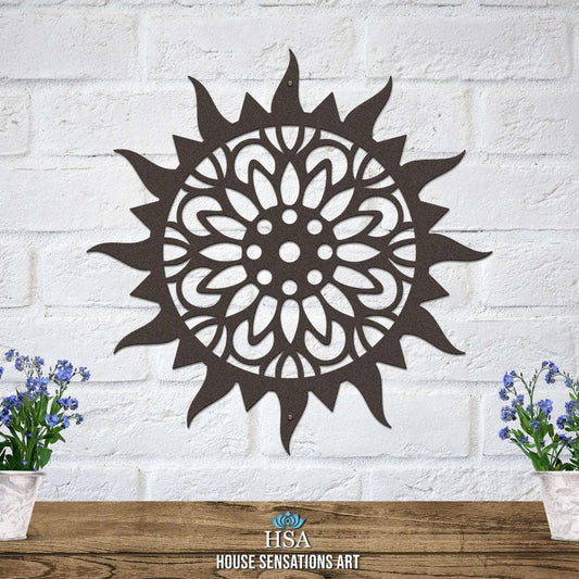 Sunburst Wall Decor – Custom Outdoor Metal Art for Any Space - HouseSensationsArt