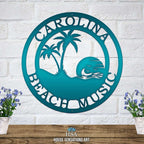 Sunset Beach Sign – Personalized Coastal Metal Wall Art & Decor - HouseSensationsArt
