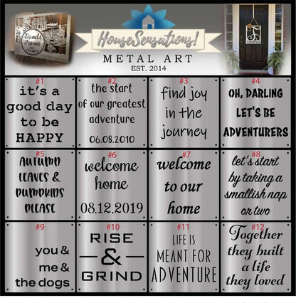 Title: Custom Metal Quote Sign - Personalized Metal Wall Art - Custom Text or Phrase - Customizable Script Sign for Home, Office, Indoor/Outdoor Wall Décor - Unique Gift Idea - HouseSensationsArt
